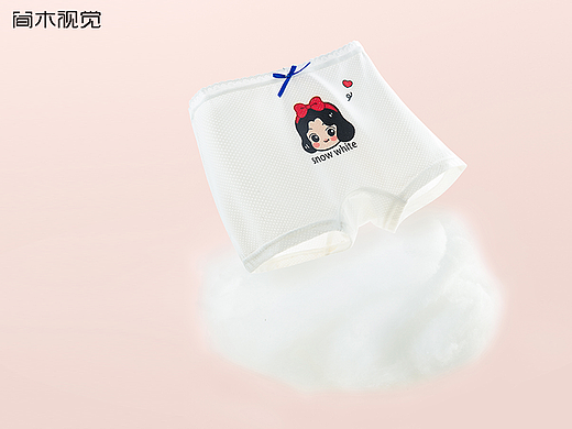 儿童内裤产品创意摄影丨简木视觉 女童内衣 静物拍摄