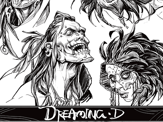 部落头像（个人主页-ZNjA2MjM1Mjg=） - 游戏原画 - 站酷设计师DreamingD原创素材 - 站酷ZCOOL