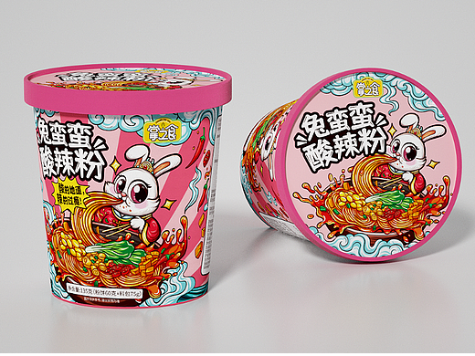 酸辣粉国潮包装设计