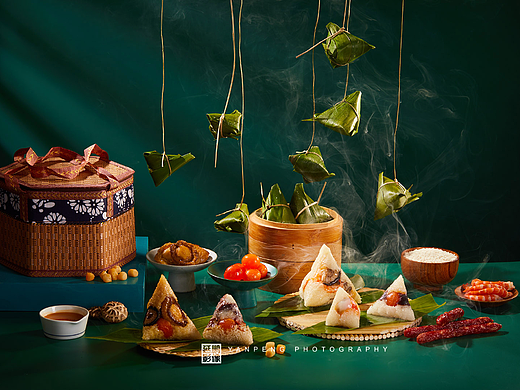 潮汕特有的粽子 双拼粽