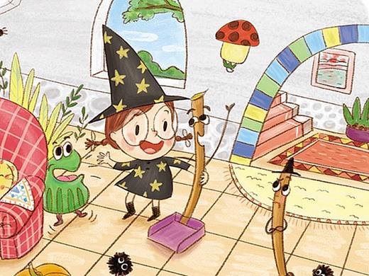小魔女漫画丨种出天使的翅膀