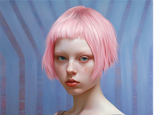 AI | 未来主义赛博朋克少女战士