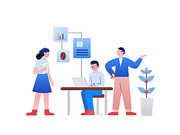 咖啡產(chǎn)業(yè)聯(lián)盟主題插畫