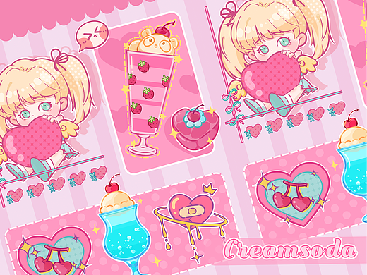 奶油蘇打creamsoda（個人主頁-ZNjUwMjI0NDQ=） - 創(chuàng)作習作 - 站酷設計師Rika_芮卡卡卡卡原創(chuàng)素材 - 站酷ZCOOL