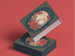 新中式包裝插畫丨玫瑰精油