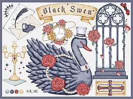 原創(chuàng)板繪水彩膠帶