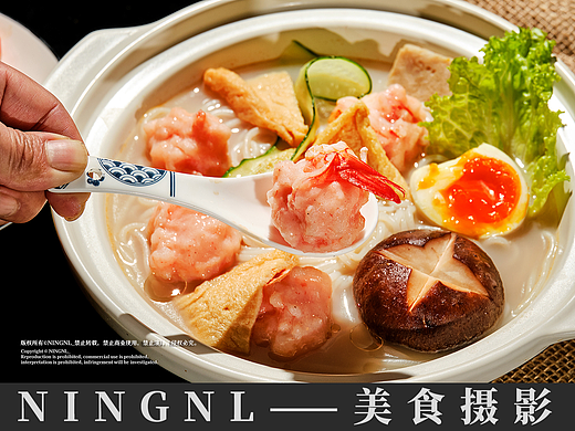 美食摄影_虾滑/牛杂/牛肉丸