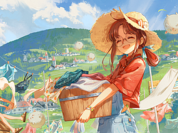 水彩插画