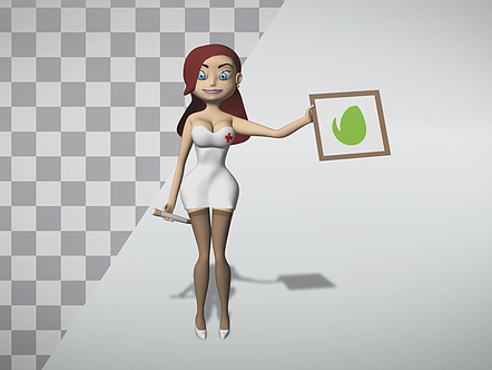 AE模板|卡通护士动态标志LOGO动画片头