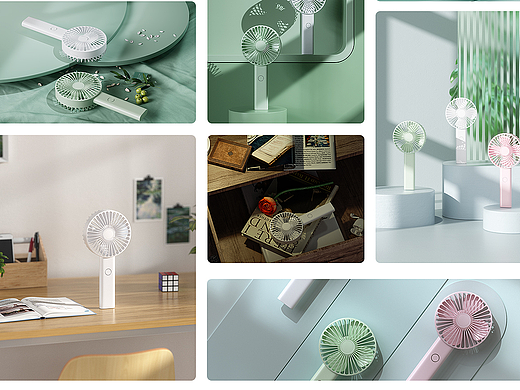 产品渲染第二期｜便携式风扇