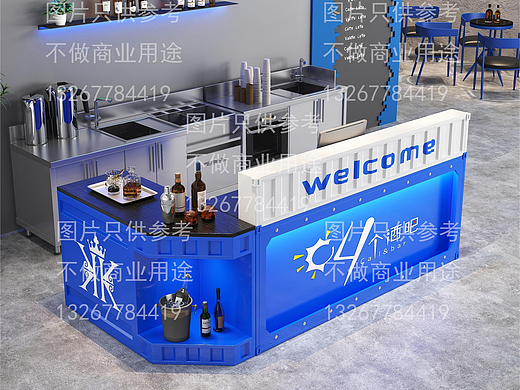3dmax工装吧台收银台建模与渲染作品（家具家居类）