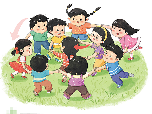 儿童图书内页插画 教材插画