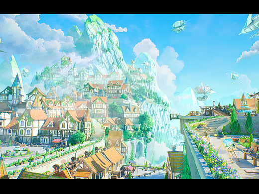 【虚幻5】全新风格化场景，开放大世界