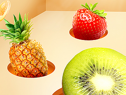 水果折扣促銷海報