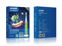 AVIAIR兒童電動牙刷英文包裝