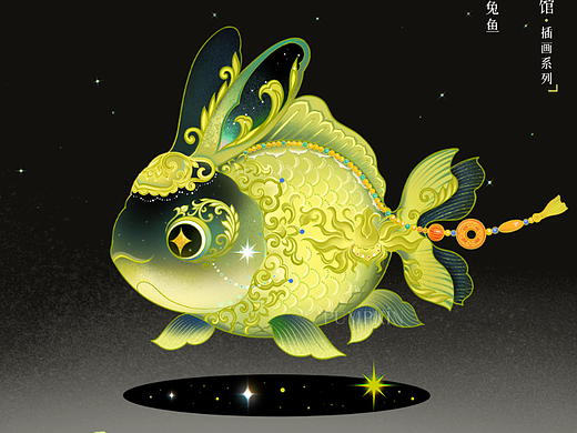 逃出大英博物馆｜中华缠枝纹兔兔鱼