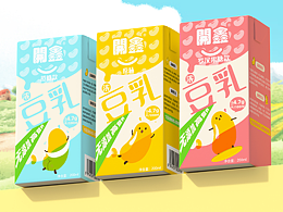 开鑫豆乳，每天一瓶好心情！