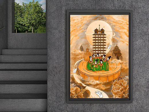 月升滄海（個(gè)人主頁-ZNjE0MTA4NjQ=） - 商業(yè)插畫 - 站酷設(shè)計(jì)師衣11原創(chuàng)素材 - 站酷ZCOOL