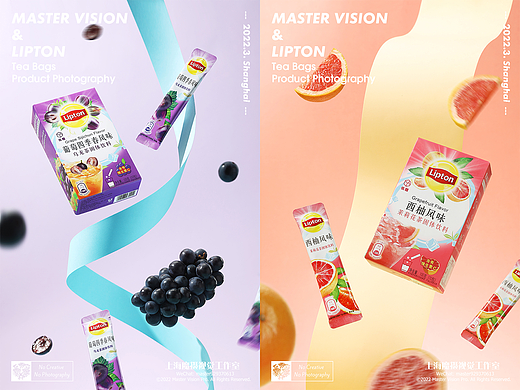 柠檬桃子水果茶冷泡茶｜饮品摄影｜上海魔摄视觉