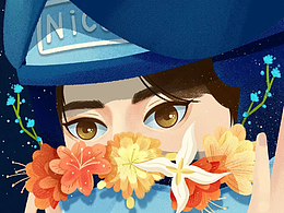【原创】文创插画 头盔少女