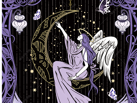 欧式复古香水插画