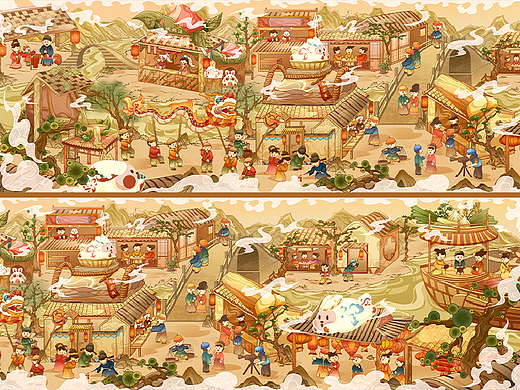 卯兔贺新春|国潮插画