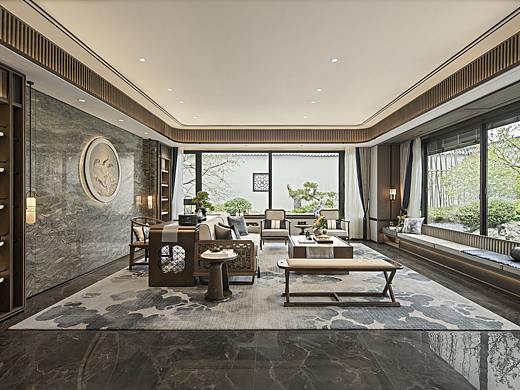 盘石设计 | 212㎡新中式，鱼跃龙门，游扬逐浪！