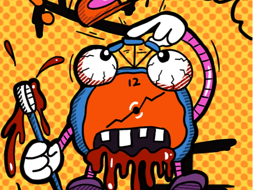 涂鸦风插画——社畜的一天