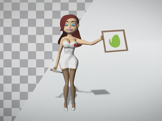 AE模板|卡通护士动态标志LOGO动画片头