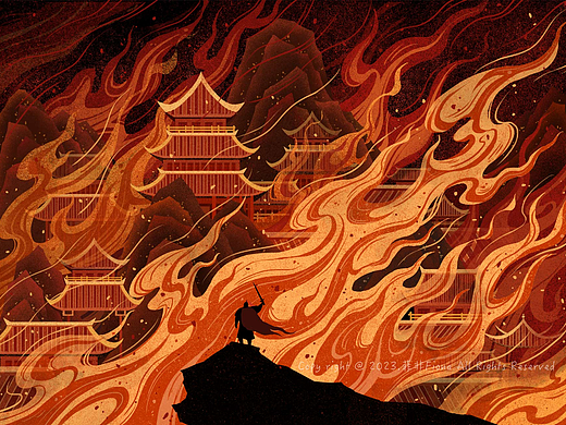 一组历史故事插画之西汉东汉