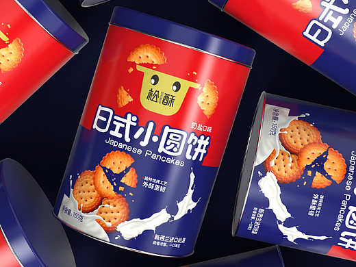 松酥 | 日式小圆饼包装设计 | 原创 简约