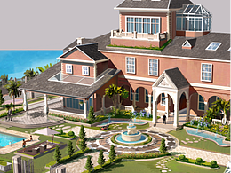 海岛富人别墅庄园