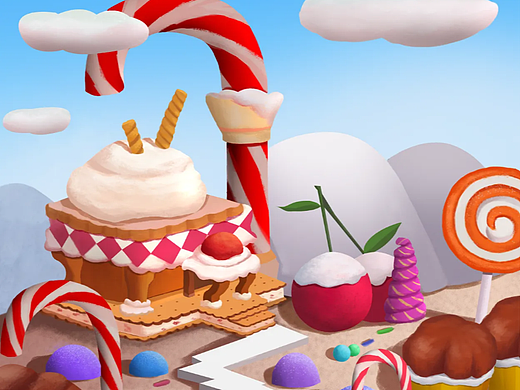 糖果镇（个人主页-ZNTk0MTI0ODA=） - 儿童插画 - 站酷设计师安吉Archy原创素材 - 站酷ZCOOL