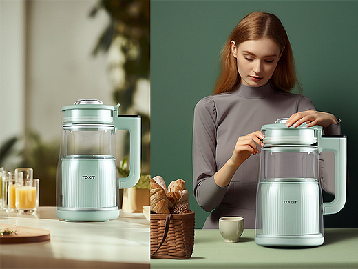 当用ai以后，破壁机有了模特和场景