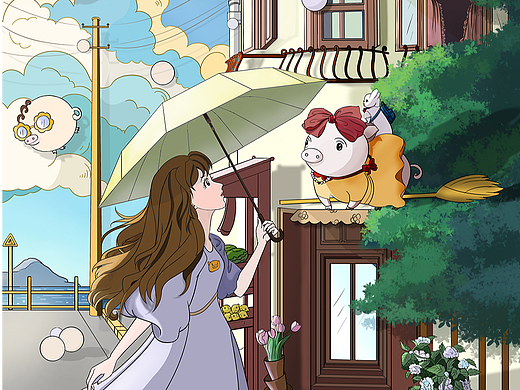 去有風的地方（個人主頁-ZNjUwNTg5MTY=） - 兒童插畫 - 站酷設計師chengzi兔原創(chuàng)素材 - 站酷ZCOOL