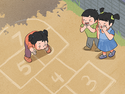 【条漫】-漫画作品-夏天童年场景长图