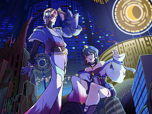 把世界名画穿身上-霓星似夜