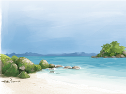 何日渺渺江波外，会有南风来