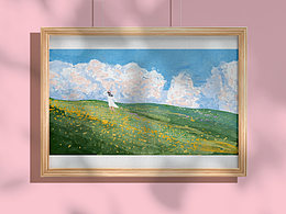岩彩作品《春系列》