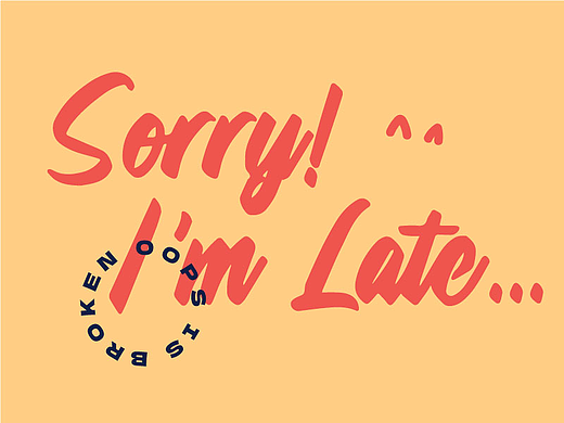Sorry! I'm late