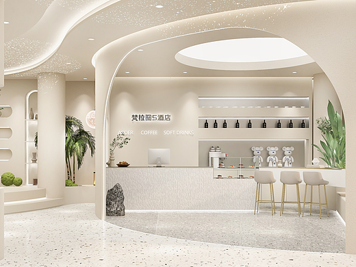 简约风酒店大堂这么设计更好看