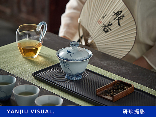 陶瓷茶具套装盖碗/茶壶组合海报图