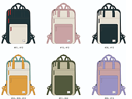 雙肩背包產(chǎn)品設(shè)計(jì)（實(shí)樣展示）