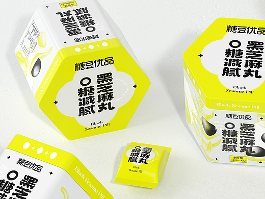 尚智×糖豆优品｜0糖减腻黑芝麻丸｜滋补食品包装设计
