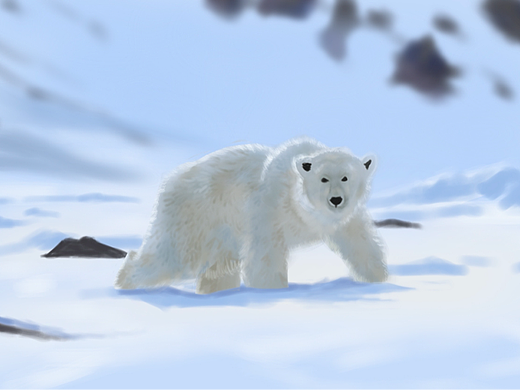 【冬日插畫挑戰(zhàn)】02-北極熊（個(gè)人主頁(yè)-ZNjM5OTY5MDA=） - 創(chuàng)作習(xí)作 - 站酷設(shè)計(jì)師小豬墨萊原創(chuàng)素材 - 站酷ZCOOL