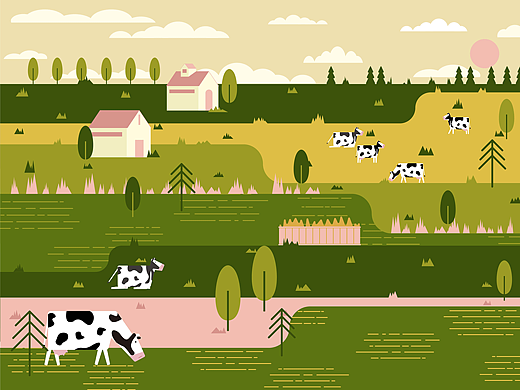 云间牧歌-奶制品创意包装设计