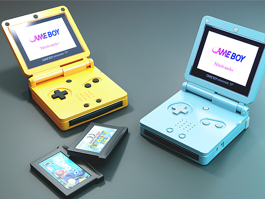 【3dmax建模】超简单的GBA游戏机建模教程，3dmax教程