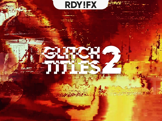 PR模板|简单动态音效故障标题包展示