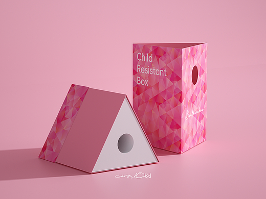 兒童鎖扣盒（三角盒）-Electronic cigarettes（個人主頁-ZNjg0NDc2MDQ=） - 包裝 - 站酷設(shè)計(jì)師Lokki1999原創(chuàng)素材 - 站酷ZCOOL