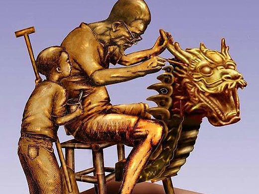 校园文化主题雕塑,校园里摆放的雕塑都有哪些？